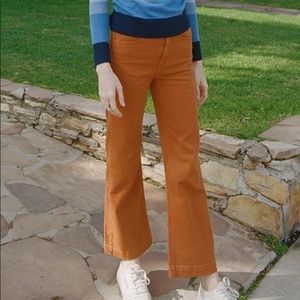Stoned Immaculate Crop Pants Burnt Orange